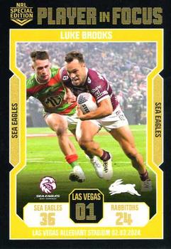 2024 NRL Player In Focus Special Edition #IFLV1 Luke Brooks Front